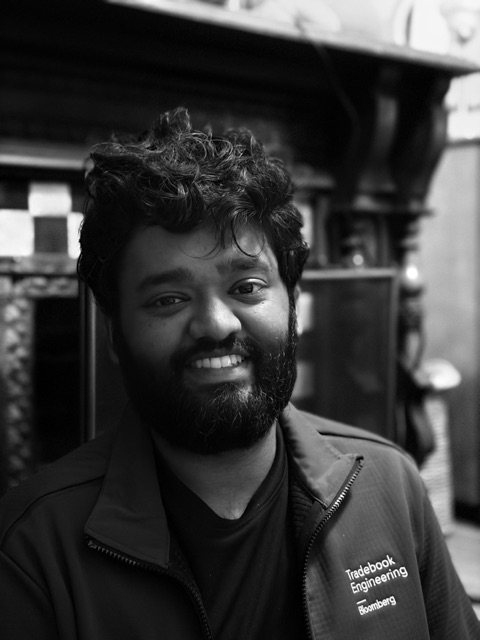 Black and white portrait of Chandiran Dhukkaram